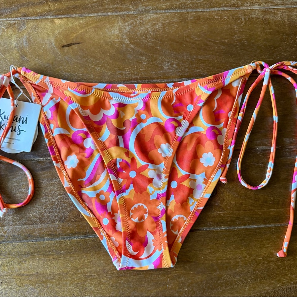 Colorful Floral Bikini Bottom